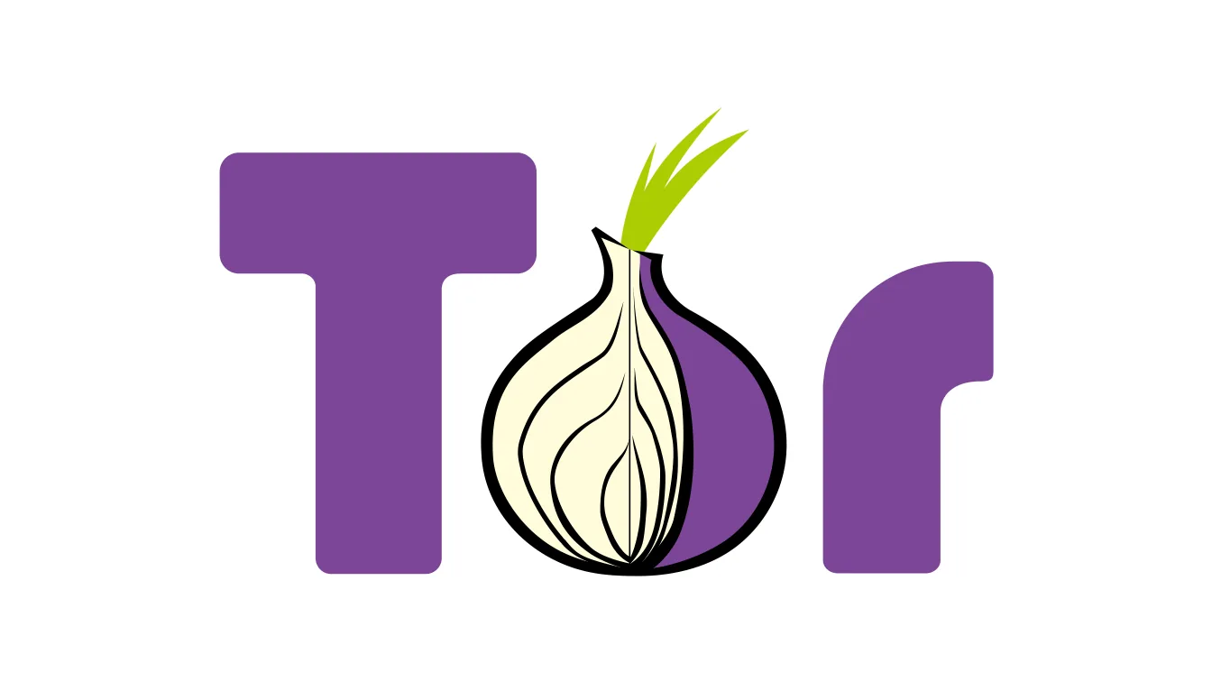 The official Tor logo, spelling out "Tor" with a purple letter T, an onion for the letter o, and a purple letter r.