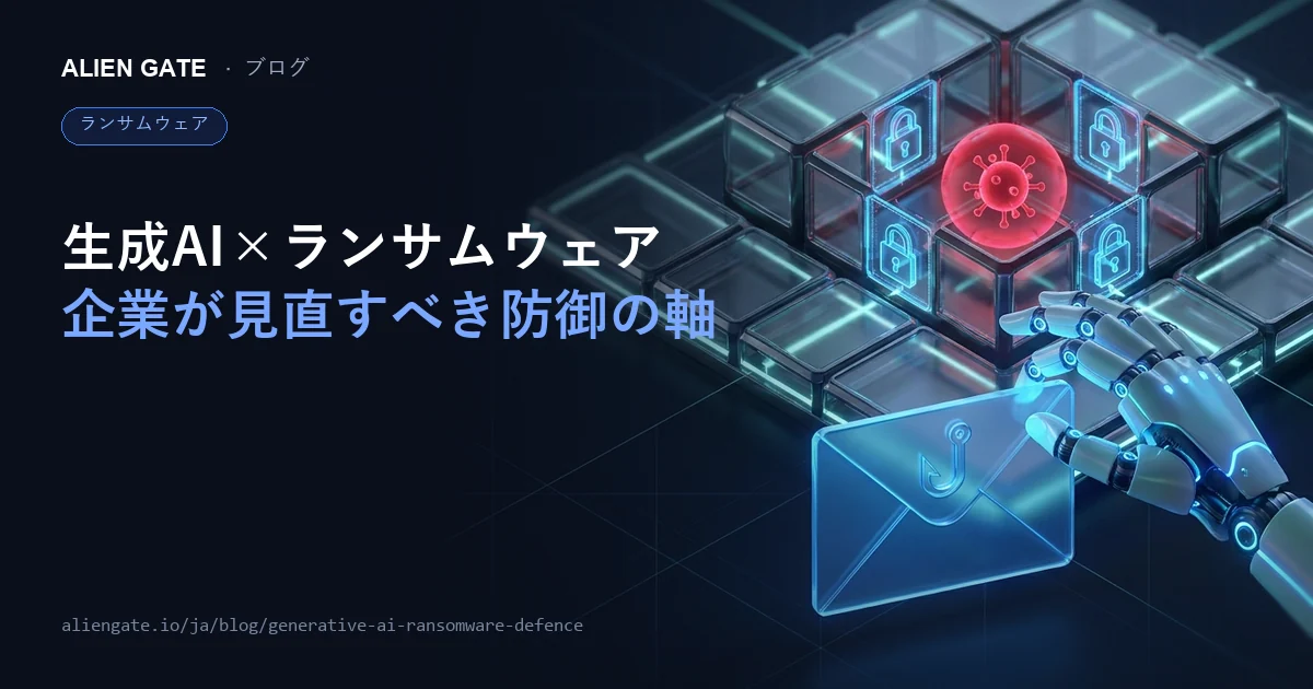 生成AIを悪用するランサムウェア 2025年以降に企業が見直すべき防御の軸