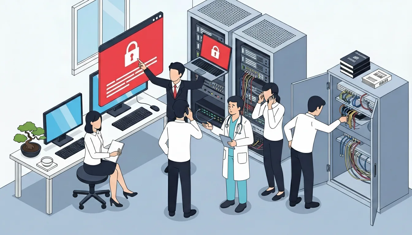 Initial response to a ransomware infection