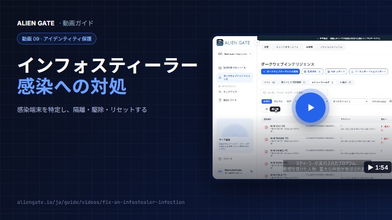 インフォスティーラー感染への対処